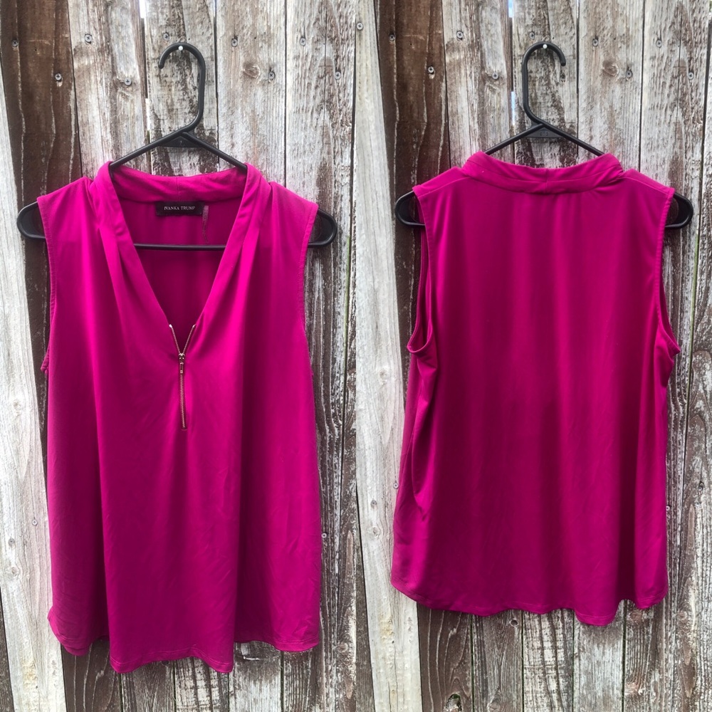 Ivanka Trump Pink Tank Blouse